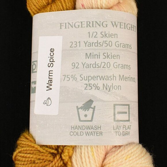 Rose Hill Yarns Fingering Weight Sock Set Superwash Merino Nylon Warm Spice - Picture 3 of 3